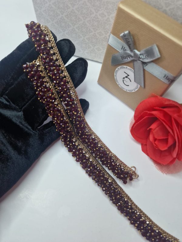 Anklets Ak02 Maroon